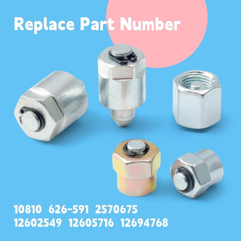 GLOXTED 10810 Diesel Common Rail Fuel Injectors 12/14/16/18/20MM Block-off Fuel-Rail Caps Set Replacement for Cummins 2003-2022 for Duramax 2001-2022 for Ford 2008-2022 Engine Pressure Diagnostics - Image 3